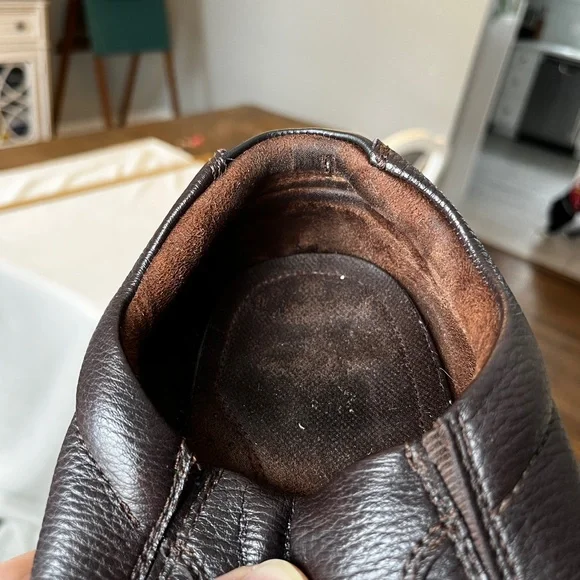 Clarks Brown Leather Slip On Shoes Men’s 11 Comfort Casual Loafers - Picture 9 of 11